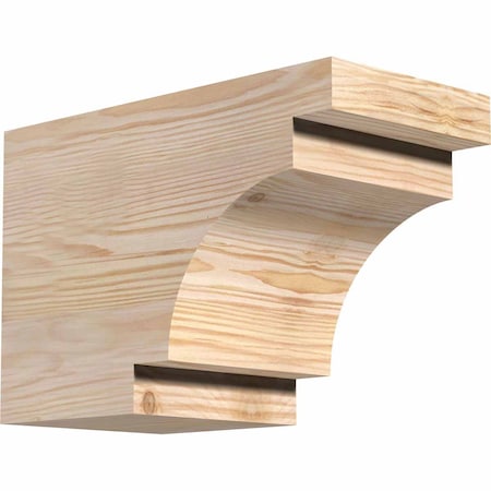 Ekena Millwork Mediterranean Rough Sawn Rafter Tail, Douglas Fir, 6"W x 8"H x 12"L RFT06X08X12MED00RDF